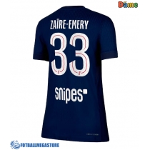 Fotballdrakt Dame Paris Saint-Germain Warren Zaire-Emery #33 Hjemmedrakt 2025-26 Kortermet
